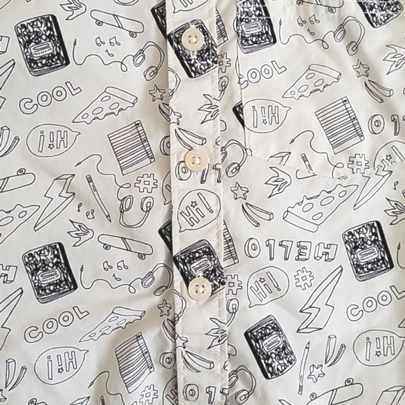 Tucker + Tate Toddler Boys Graphic Button Down Shirt - Size 2 - Picture 3 of 6